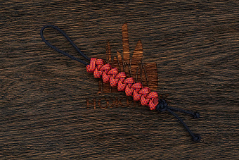 Темляк для ножа 'S "Пиранья" Molten orange