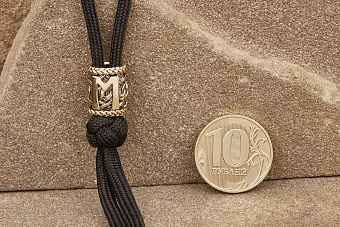 Бусина на темляк Руна Эваз от мастерской Крымская бронза