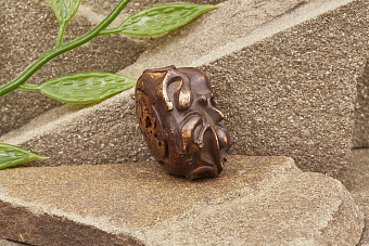 Бусина на темляк «Фрогги» патина