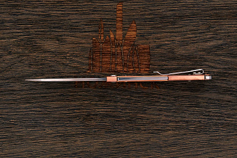 Складной нож Böker Atlas Copper, сталь Sandvik 12C27, рукоять медь