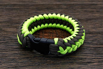 Браслет "Spikelet" neon green, размер L