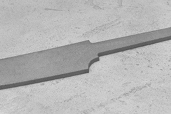 Заготовка для ножа, сталь M390 3,6мм. Модель "Геликон У145" с клинком 145мм, ТО 62-63HRC