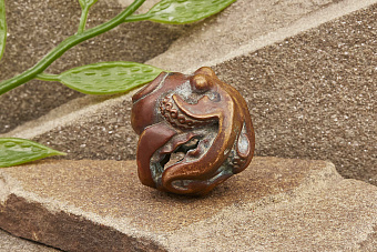 Бусина на темляк «Осьминог» медь