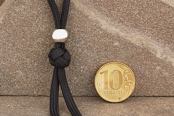 Бусина на темляк «Круглая M», сталь