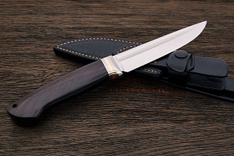 Разделочный нож Алексея Истратова, сталь S390, рукоять blackwood