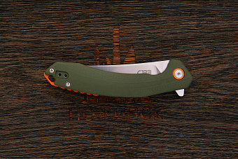 Нож складной CJRB Gobi, клинок 88мм, сталь AR-RPM9, рукоять G10 оливковый