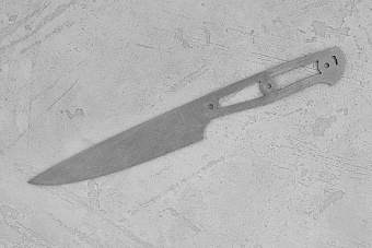 Заготовка для ножа, сталь M390 2,6мм. Модель "Аппарель НУ135" с клинком 135мм, ТО 62-63HRC