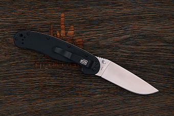 Складной нож Ontario RAT-1, сталь AUS 8, рукоять нейлон черный