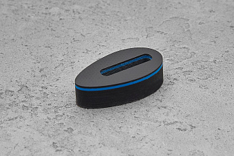 Больстер из G-10 10мм, 37x20мм, с синим спейсером 1,0мм