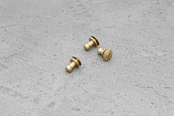 Кобурная кнопка 4,6 мм (латунь/сталь) латунь