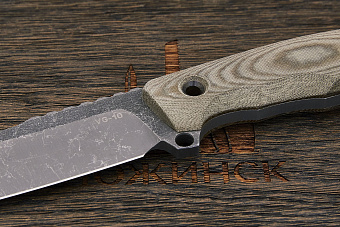 Нож тактический Нож с Котом Тагава, клинок 115мм, сталь VG-10, рукоять микарта