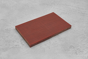 Джутовая микарта, плашка 130x80x8(+)мм красная