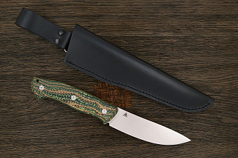 Нож разделочный UralEDC&Ножинск КрейсерЪ, клинок 120мм, сталь AR-RPM9, рукоять crazyfiber T2