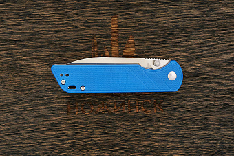 Нож складной QSP Parrot V2, клинок 80мм, сталь D2, рукоять G10 синий