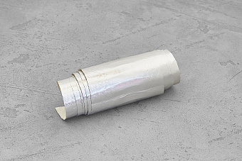 Кожа змеи 580×60-80мм (серебристая глянцевая)