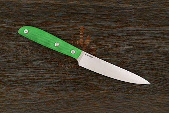 Нож кухонный MOYO Геликон универсальный 140мм, сталь AR-RPM9, рукоять G10-extra зеленый