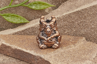 Бусина на темляк Дракон от мастерской Крымская бронза