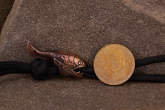 Бусина на темляк «Ископаемая рыба»