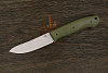 Нож разделочный Мастерской Тать Росомаха, клинок 122мм, сталь K110, рукоять G10 оливковый - фото №1