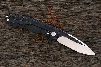 Нож складной QSP Woodpecker, клинок 94мм, сталь M390, рукоять титан чёрный