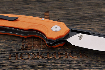 Нож складной Bestech Ornetta, клинок 90мм, сталь D2, рукоять G10 оранжевый