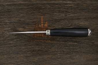 Разделочный нож Игоря Пампуха Модель 084, клинок 120мм, булат легированный, рукоять граб