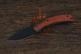 Складной нож We Knife Snick, сталь CPM-20CV, рукоять титан/дерево