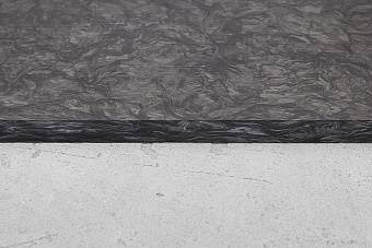 Карбон хаотичный, плашка 130x85x8мм, классический 