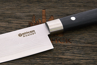 Нож кухонный Böker сантоку 172мм, сталь VG-10 в обкладках из дамаска