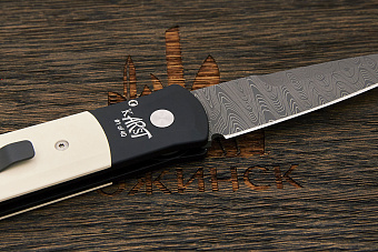 Автоматический складной нож Pro-Tech 930-DM #1 of 40, сталь дамаск, рукоять алюминий/элфорин