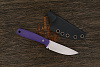 Нож EDC UralEDC ТузЪ, клинок 80мм, сталь 65Х13, рукоять G10 фиолетовый - фото №2