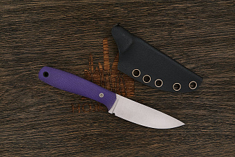 Нож EDC UralEDC ТузЪ, клинок 80мм, сталь 65Х13, рукоять G10 фиолетовый