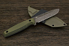 Нож тактический Нож с Котом Тир, клинок 108мм, сталь AUS-10Co, рукоять G10 оливковая - фото №5