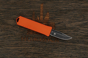 Автоматический складной нож Böker USB OTF, сталь D2, рукоять алюминий оранжевый