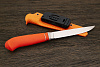 Нож туристический Алексея Артемьева Технофинка, сталь Elmax, рукоять микарта оранжевая - фото №5