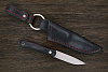 Нож туристический Beaver knife GranTourismo, клинок 105мм, сталь Х12МФ, рукоять микарта чёрная-К - фото №2