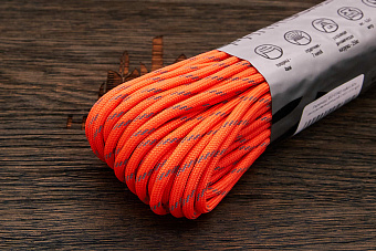 Паракорд светоотражающий «Neon orange», 1 метр