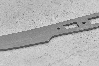 Заготовка для ножа, сталь Elmax 2,6мм. Модель "Геликон НО105" с клинком 105мм, ТО 61-62HRC