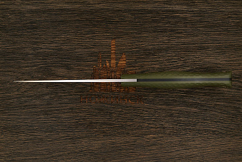 Разделочный нож Сергея Никитина Леший, сталь N690, рукоять G-10 оливковый