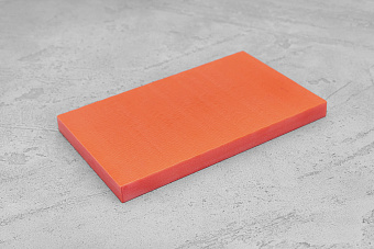 G10 extra, плашка 130х80х9,0(+)мм оранжевый неон