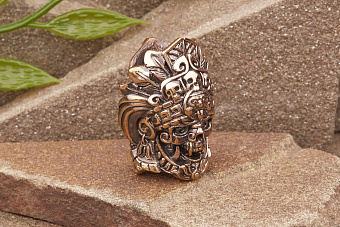 Бусина на темляк Кукулькан от мастерской Крымская бронза