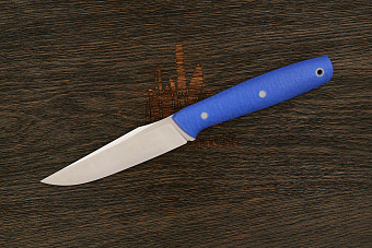 Нож туристический UralEDC, клинок 110мм, сталь Cor-X, рукоять G10 синий