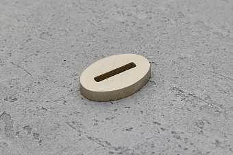 Больстер из нейзильбера 5мм, 30x20мм