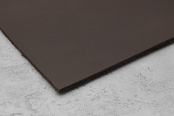 Кожа для ножен, чепрак 3,1-3,6мм, темно-коричневый