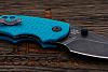 Складной нож Kershaw Shuffle, сталь 8Cr13MoV, рукоять термопластик голубой - фото №4