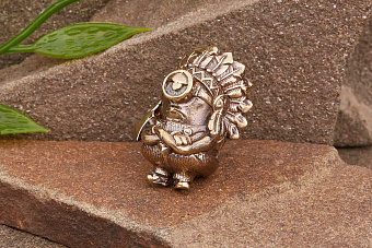 Бусина на темляк ИндиПупс от мастерской Крымская бронза