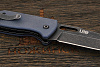 Нож складной Kizlyar Supreme Ute, клинок 85мм, сталь 440C, рукоять G10 серый - фото №4