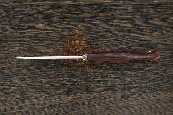 Нож разделочный Дмитрия Пудова КрейсерЪ, клинок 120мм, сталь M398, рукоять ironwood Т1