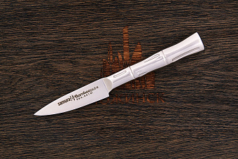 Нож кухонный Samura овощной 80мм, сталь AUS-8, рукоять сталь