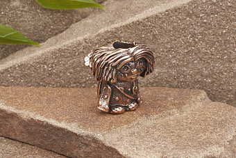 Бусина на темляк Домовёнок от мастерской Крымская бронза